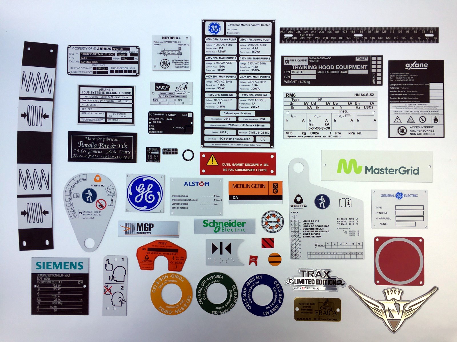 Plaques d'idenification